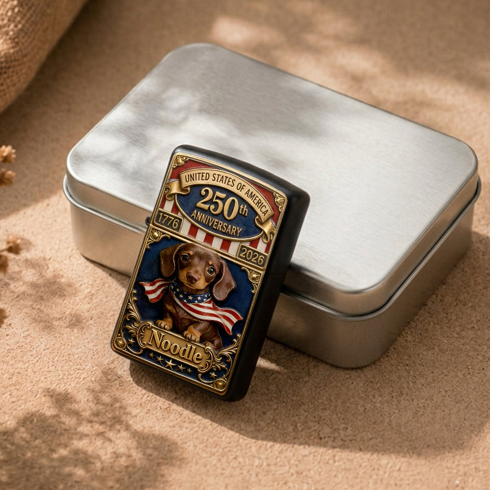 USA 250th Anniversary - Personalized Dog Lighter