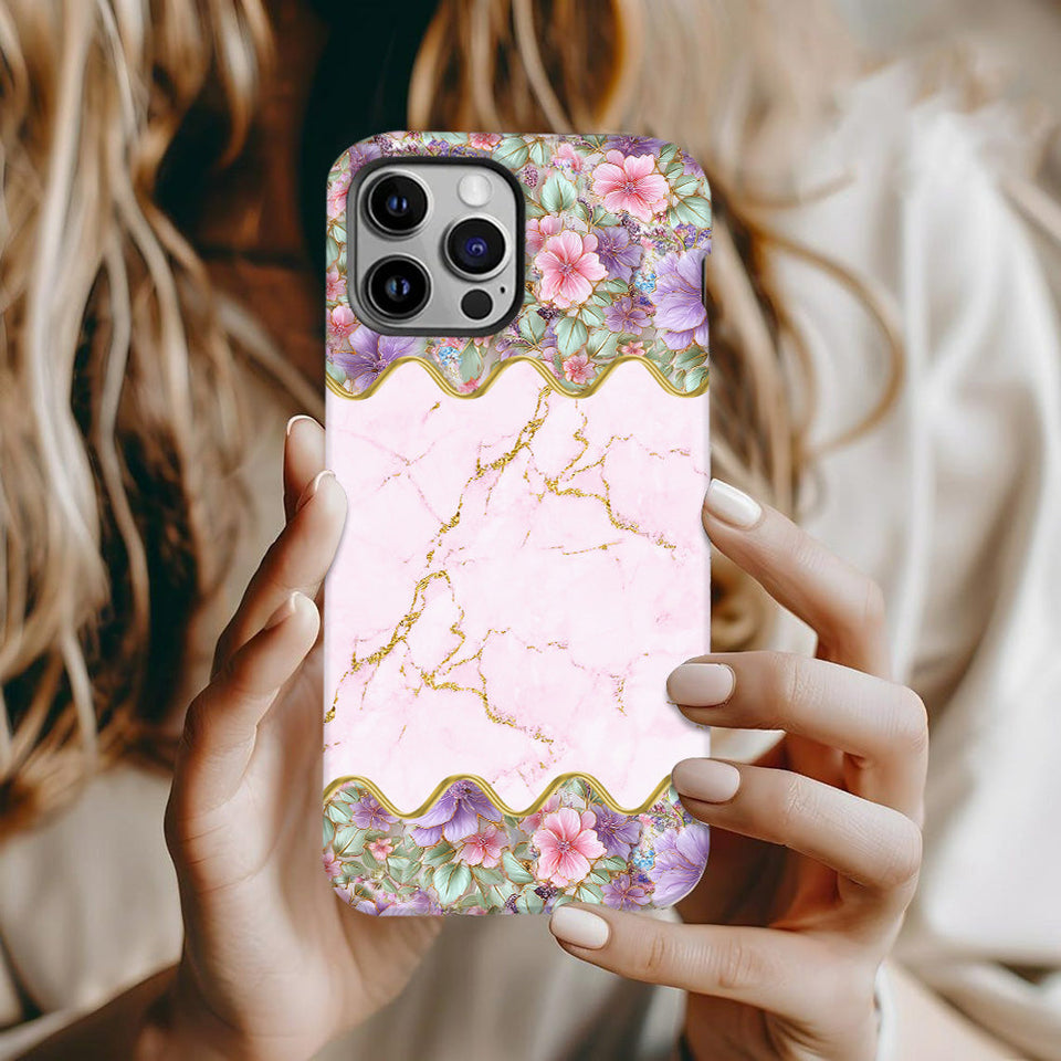Love Butterfly - Personalized Butterfly Full Print Phone Case & Phone Grip