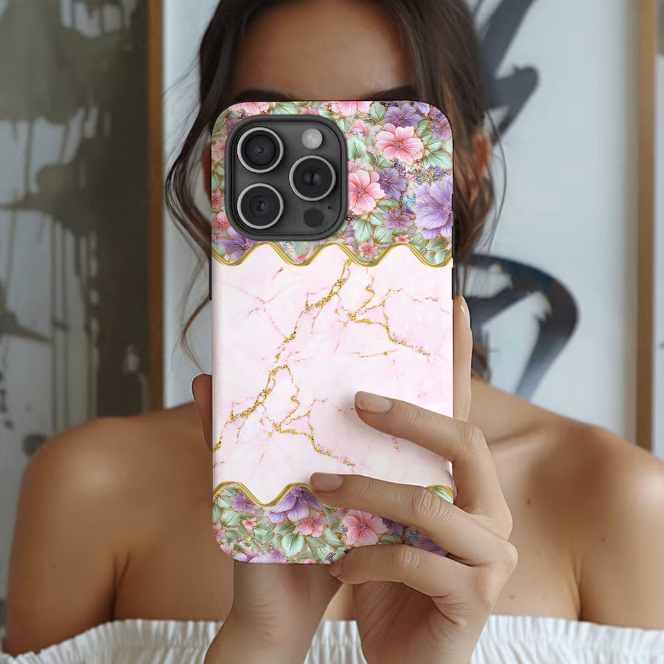 Love Butterfly - Personalized Butterfly Full Print Phone Case & Phone Grip