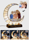 Crescent Moon Lamp - I Love You - Personalized Mother Acrylic LED Night Light