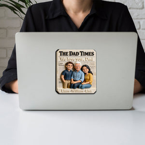 Father's Day Gifts, The Dad Times - Personalized Father Magnet