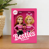 Partners In Crime - Personalized Bestie Custom Shaped Acrylic Plaque