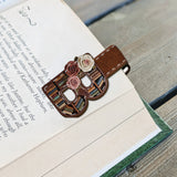 Initial Name Letter Perfect Gift For Book Lovers - Personalized Book Shaped Magnetic Bookmark