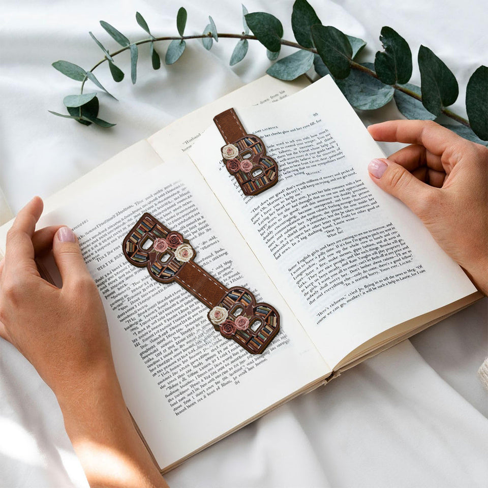 Initial Name Letter Perfect Gift For Book Lovers - Personalized Book Shaped Magnetic Bookmark