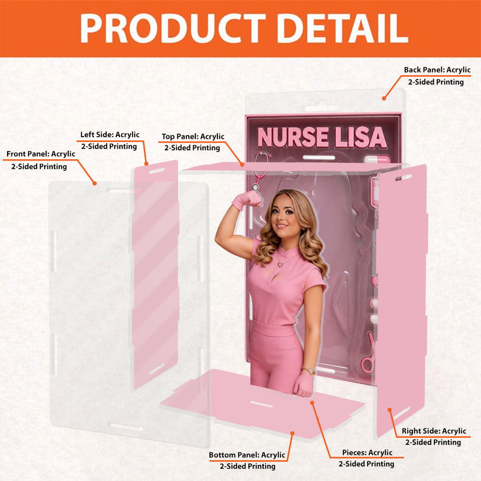 Best Nurse Ever - Personalized Nurse Acrylic Display Box