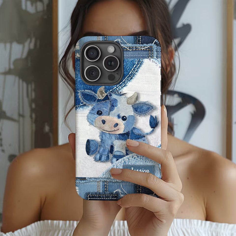Cute Highland Cow - Personalized Highland Cow Full Print Phone Case