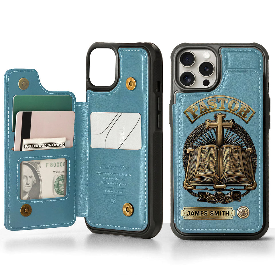Gift For Pastor - Personalized Pastor Wallet Phone Case