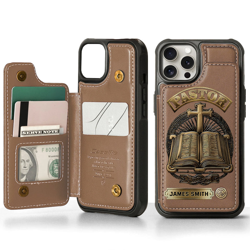 Gift For Pastor - Personalized Pastor Wallet Phone Case