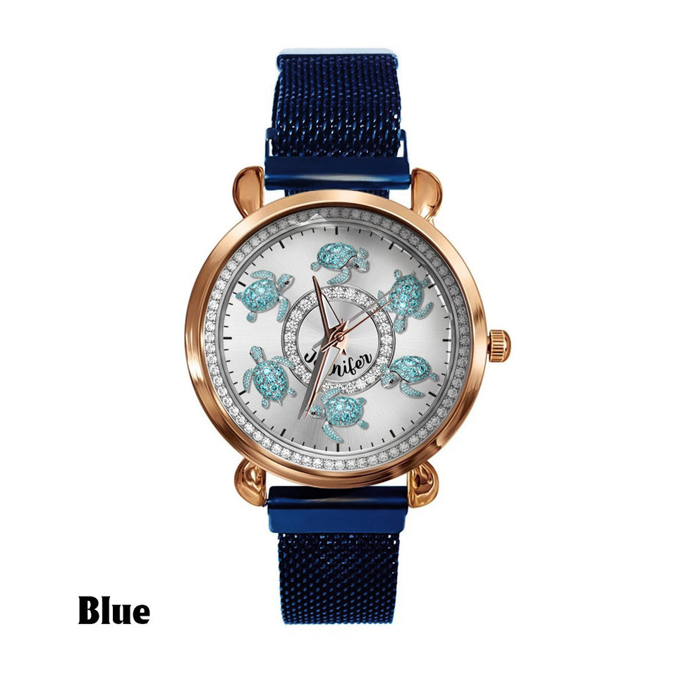 Love Turtles - Personalized Turtle Women Hand Watch