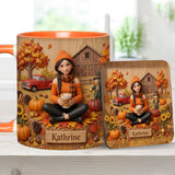 Tis The Season - Personalized Autumn Accent Mug & Coaster