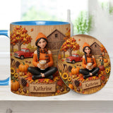 Tis The Season - Personalized Autumn Accent Mug & Coaster