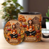 Tis The Season - Personalized Autumn Accent Mug & Coaster