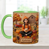 Tis The Season - Personalized Autumn Accent Mug & Coaster
