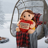 Memorial Gift For Lost Of Loved Ones - Personalized Memorial Faux Fur Shaped Pillow
