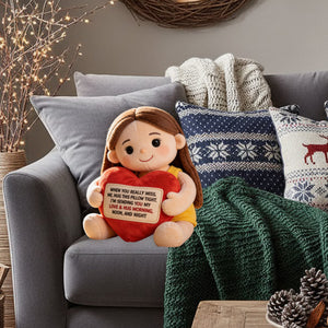 Memorial Gift For Lost Of Loved Ones - Personalized Memorial Faux Fur Shaped Pillow