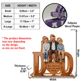 Best Dad Ever - Personalized Father Custom Shaped Wood Plaque