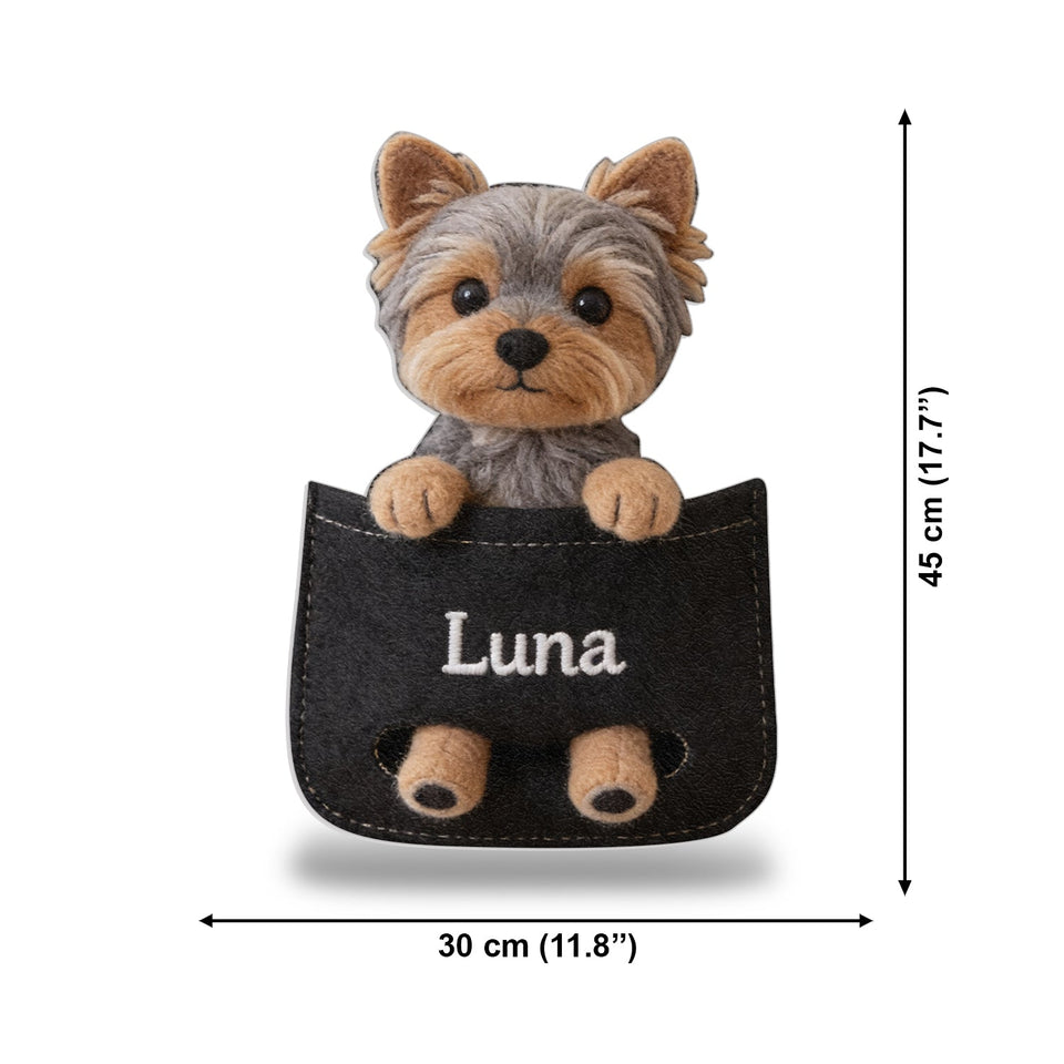 Perfect Companion - Personalized Dog Changeable Leather Patch Backpack