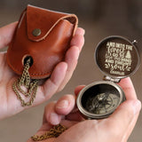 And Into The Forest I Go Camping Bear - Personalized Camping Compass