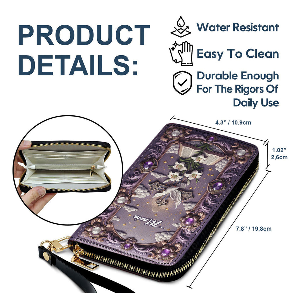 Eternal Faith - Personalized Christian Leather Long Wallet