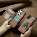 Love Turtles - Personalized Turtle Wallet Phone Case