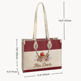 Teacher Gifts - Personalized Teacher Leather Handbag