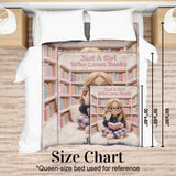 Just A Girl Who Loves Books - Personalized Book Blanket