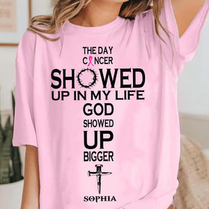 Faith Over Fear - Personalized Breast Cancer Awareness T-shirt And Hoodie