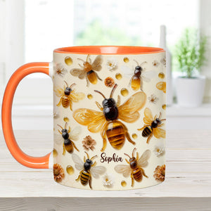 Crystal Bees - Personalized Bee Accent Mug
