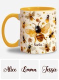 Crystal Bees - Personalized Bee Accent Mug
