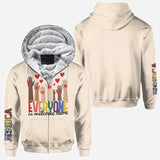 Everyone is Welcome Here - Personalized Teacher All Over Shirt