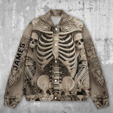 Scary Skull - Personalized Skull Varsity Jacket