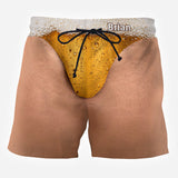 It's Beer O'clock - Personalized Beer Full Print T-shirt & Men Shorts