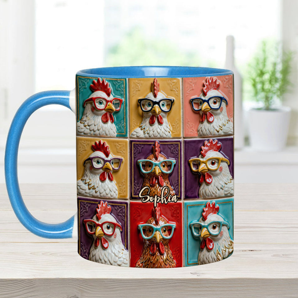 Love Chicken - Personalized Chicken Accent Mug