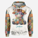 Just A Girl Who Loves Highland Cows - Personalized Highland Cow All Over Shirt