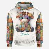 Just A Girl Who Loves Highland Cows - Personalized Highland Cow All Over Shirt