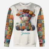 Just A Girl Who Loves Highland Cows - Personalized Highland Cow All Over Shirt
