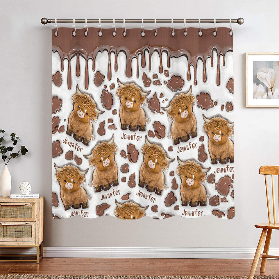 Highland Cows Lover - Personalized Highland Cow Blackout Window Curtain/ Drapes Set