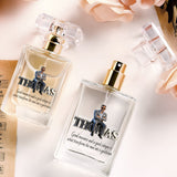 Cologne For Man - Any Photo, Any Title - Personalized Luxury Refillable Perfume Bottle