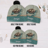 Beautiful Turtle - Personalized Turtle Beanie Hat