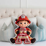 Dream Job - Personalized Kid Faux Fur Shaped Pillow