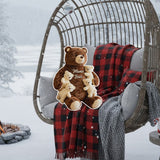 Mama Bear - Personalized Mother Faux Fur Shaped Pillow