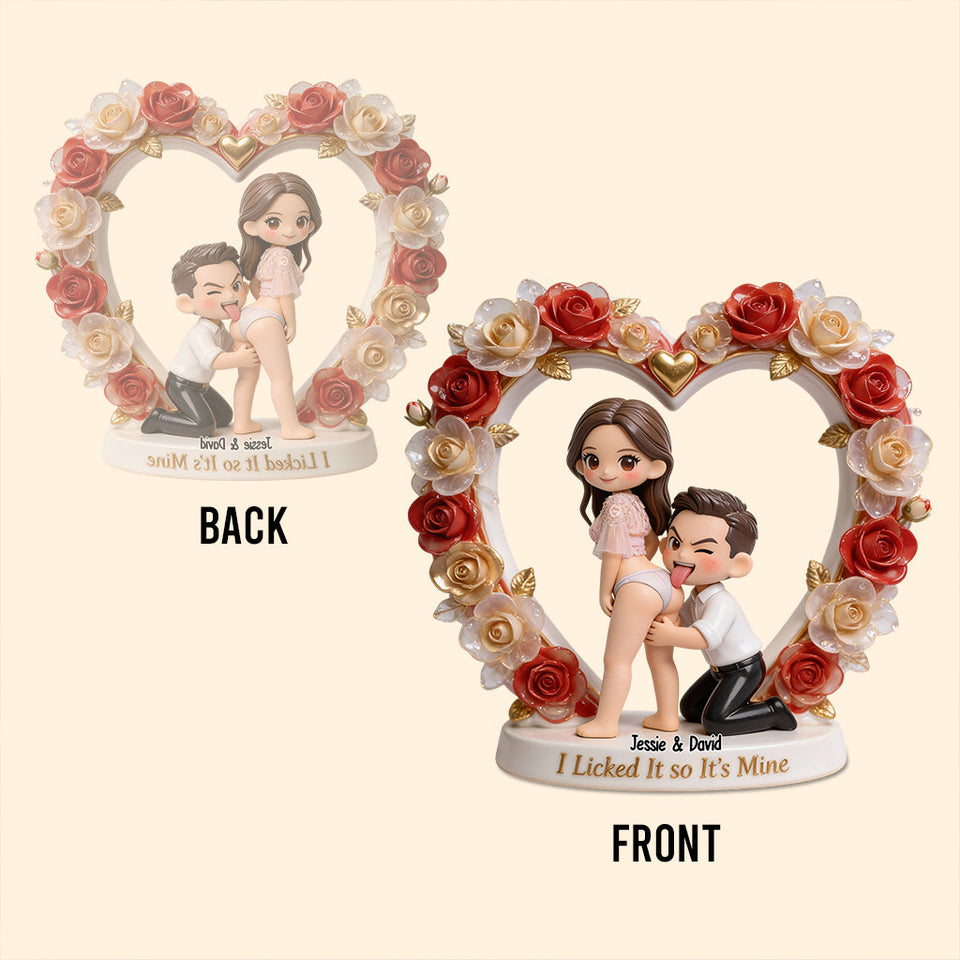 It's Mine - Personalized Spicy Couple Custom Shaped Acrylic Plaque
