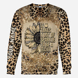 Be A Teacher - Personalized All Over T-shirt and Hoodie With Faux Glitter Print