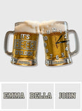 It's Beer O'clock - Personalized Beer LED Light Wall Clock