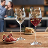 Elegant Flamingo - Personalized Flamingo Wine Glass With Long Stem