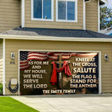As For Me And My House - Personalized Christian Garage Door Banner