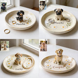 Daisy Garden - Personalized Dog Tray & Plaque Set
