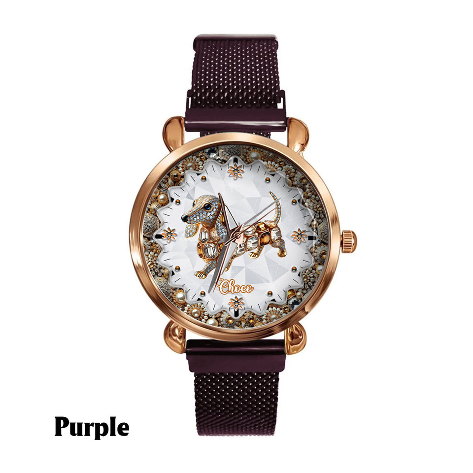 I Love My Dogs - Personalized Dog Women Hand Watch