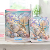 Salty Lil Beach - Personalized Sea Lover Accent Mug