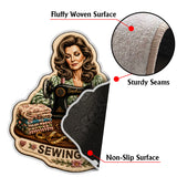 Welcome To My Happy Place - Personalized Sewing Non-Slip Tufted Rug